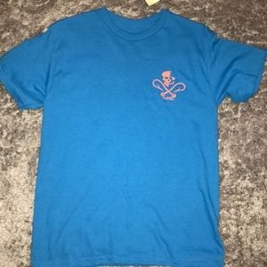 A cute little boys blue shirt!